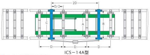 ICS-14电子皮带秤安装示意图